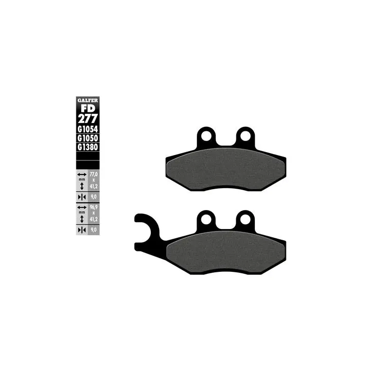 Pastillas de freno moto Galfer semi metal FD277G10