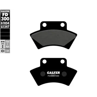 Pastillas de freno moto Galfer Sinter Quad FD300G1