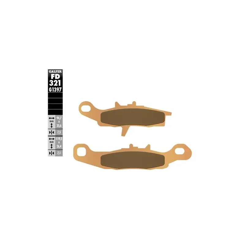 Pastillas de freno moto Galfer Sinter Quad FD321G1