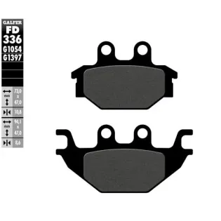 Pastillas de freno moto Galfer Sinter Quad FD336G1