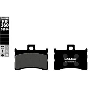 Pastillas de freno moto Galfer semi metal FD360G10