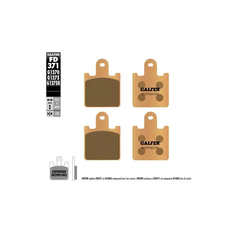 Pastillas de freno moto Galfer Sinter Street FD371