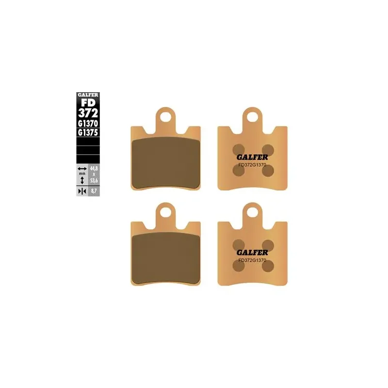 Pastillas de freno moto Galder Sinter Sport FD372G