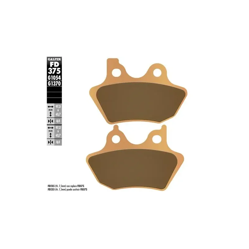 Pastillas de freno moto Galfer Sinter Street FD375