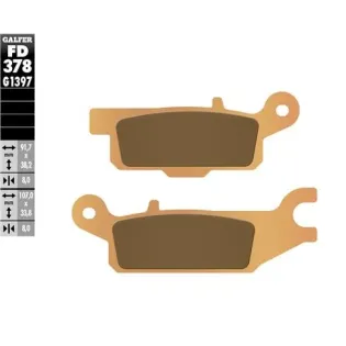 Pastillas de freno moto Galfer Sinter Quad FD378G1