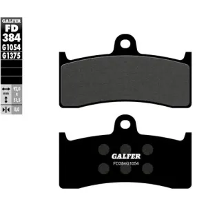 Pastillas de freno moto Galfer semi metal FD384G10