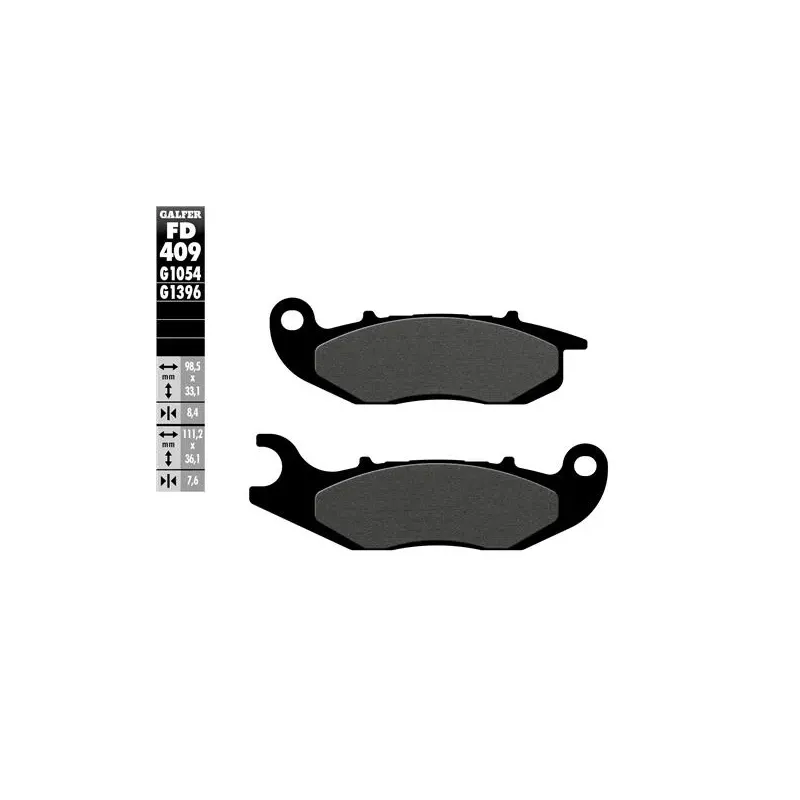 Pastillas de freno moto Galfer semi metal FD409G10