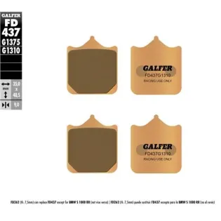 Pastillas de freno moto Galder Sinter Sport FD437G