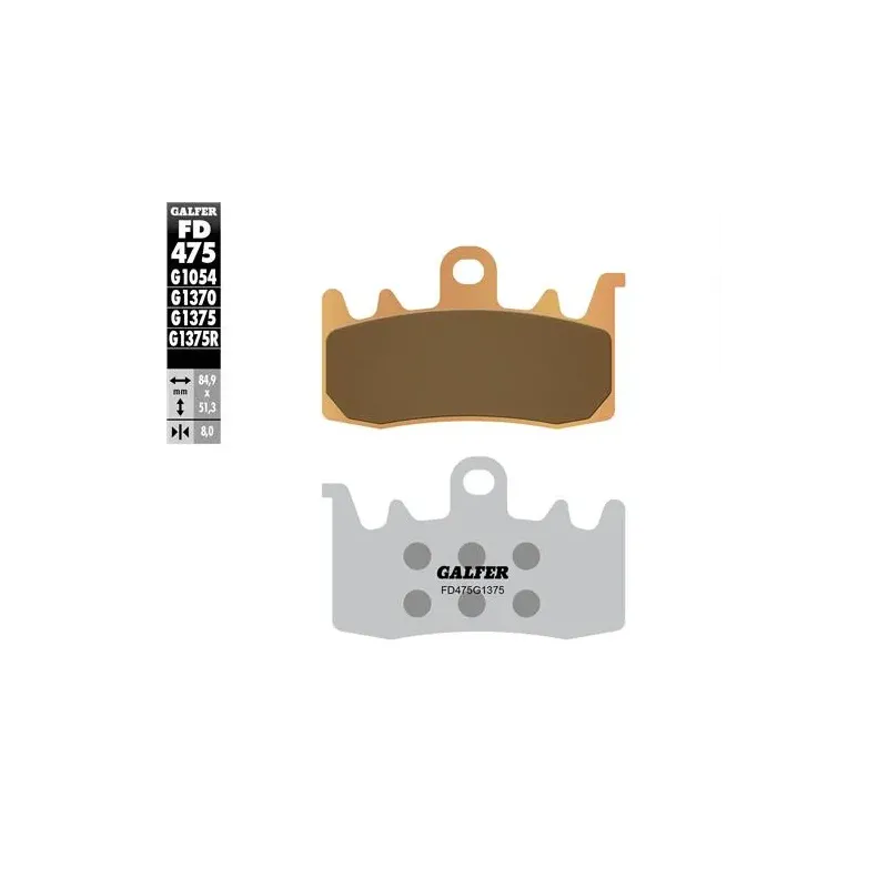 Pastillas de freno moto Galder Sinter Sport FD475G
