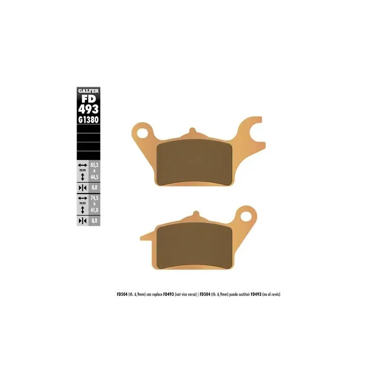 Pastillas de freno moto Galfer Scooter FD493G1380