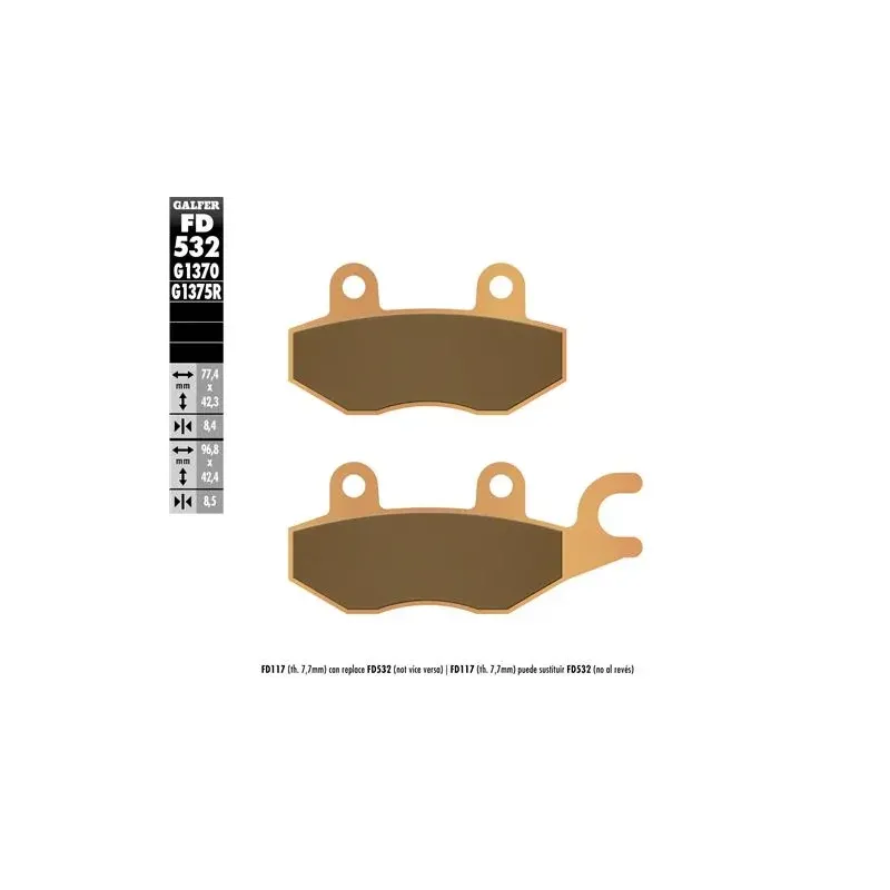 Pastillas de freno moto Galfer Sinter Sport R FD53