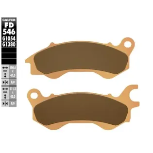Pastillas de freno moto Galfer Scooter FD546G1380