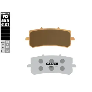 Pastillas de freno moto Galder Sinter Sport FD555G