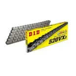 Cadena DID 520 VX3 118 pasos color acero con remache - 28831225Z