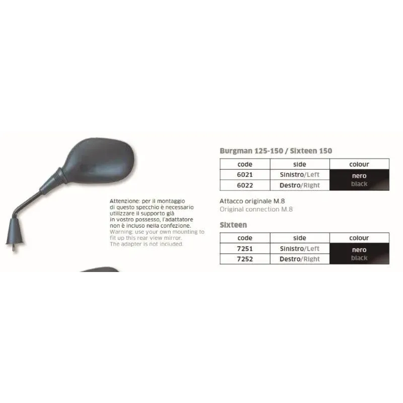 Espejo Sixteen Dch - FAR7252