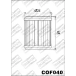 Filtro de aceite Champion para moto COF040