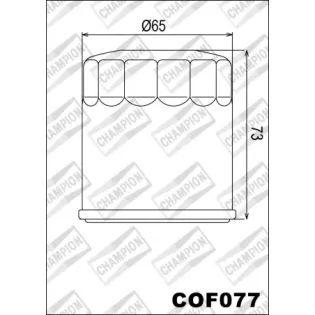 Filtro de aceite Champion para moto COF077