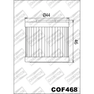 Filtro de aceite Champion para moto COF468
