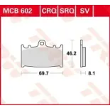 Pastillas de freno delantero moto TRW MCB602SV