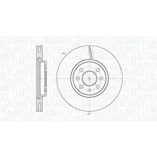 MAGNETI MARELLI 361302040156 Disco de freno (Unidad)