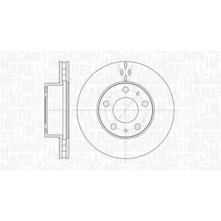 MAGNETI MARELLI 361302040512 Disco de freno (Unidad)