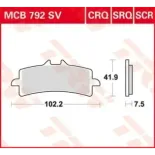 Pastillas de freno delantero moto TRW MCB792SV