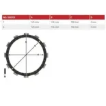 Juego discos embrague moto Honda TRW MCC118-7