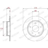 FERODO DDF2533C Disco de freno (Unidad)