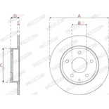 FERODO DDF2533C Disco de freno (Unidad)