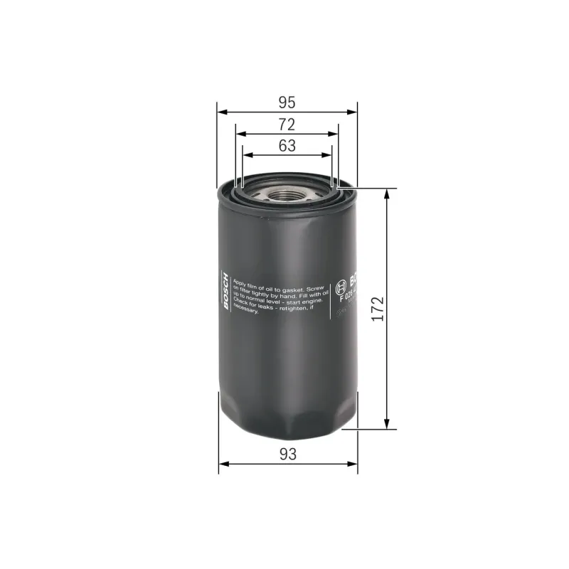 BOSCH F026407101 Filtro de aceite