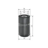 BOSCH F026407101 Filtro de aceite