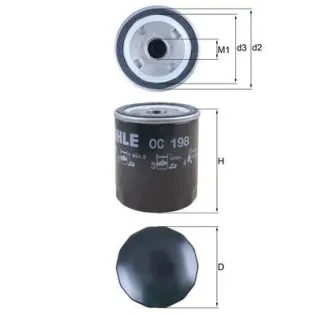 MAHLE OC198 Filtro de aceite
