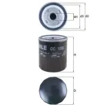 MAHLE OC198 Filtro de aceite