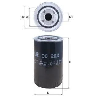 MAHLE OC202 Filtro de aceite