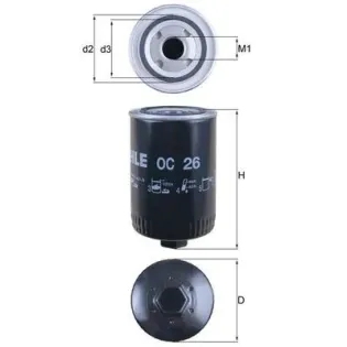 MAHLE OC26 Filtro de aceite
