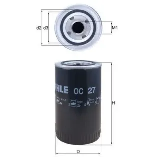 MAHLE OC27 Filtro de aceite