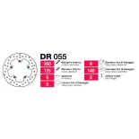 Disco Grimeca Delt Piaggio X8-X9 - DR055