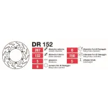 Discos De Freno Delt Yamaha Rd-Fzr-Virago - DR152