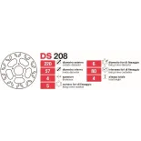 Discos De Freno Tras Rieju Rs2 Nkd - DS208