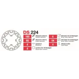 Discos De Freno Tras Honda Cr-Crf - DS224