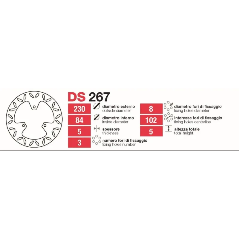 Discos De Freno Tras Yamaha Majesty - DS267