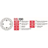 Discos De Freno Tras Husqvarna Varios Modelos - DS290