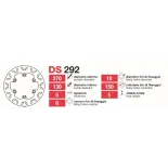 Discos De Freno Del-Tras Kawa Zx-Gpz-Gtr - DS292