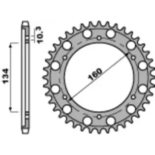 Corona alternativa para Honda Cbr 1000 Rr Y Fireblade (C 530) P4399.44