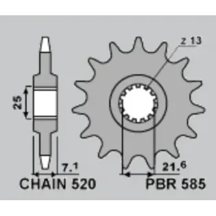 Kawasaki 600 Zx R Ninja 07 10(C 520) Equiv.1536.16   P585.16