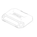 Tapa SHAD para maleta de moto lateral Terra aluminio negro 203163RB