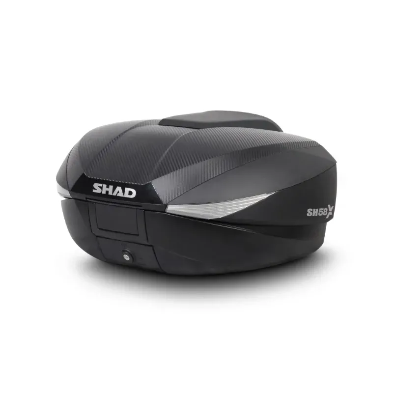 Baúl moto SHAD SH58X acabado carbono D0B58206