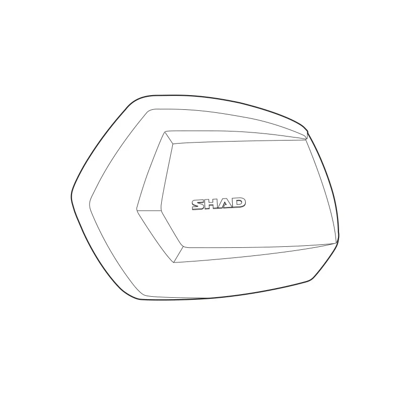 Tapa SHAD para maleta moto SH35 color aluminio D1B35TLR