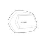 Tapa SHAD para maleta moto SH35 color aluminio D1B35TLR
