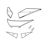 Conjunto catadrioptrico moto SHAD SH 39 D1B39CAR